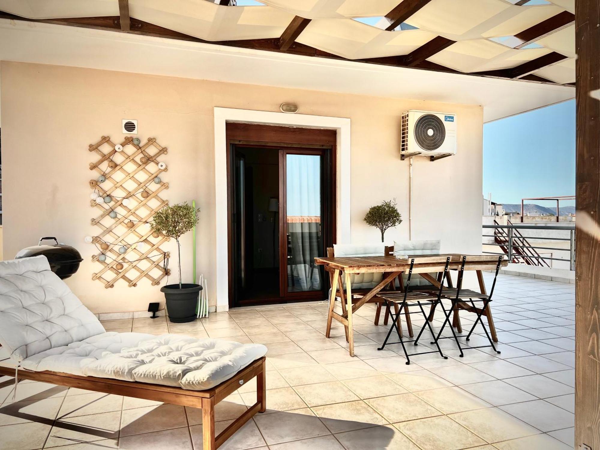 Sunrise Studio With Unhindered View To The Sea. Néa Mákri المظهر الخارجي الصورة